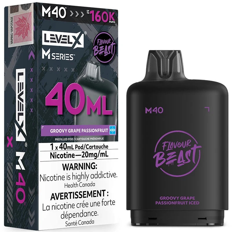 Level X M Series Pod 40ml Groovy Grape Passionfruit