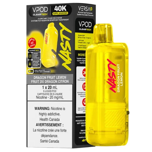 Versa X 20ml VPOD by Nasty Dragon Fruit Lemon