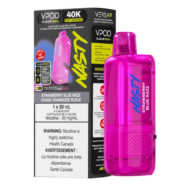 Versa X 20ml VPOD by Nasty Strawberry Blue Razz