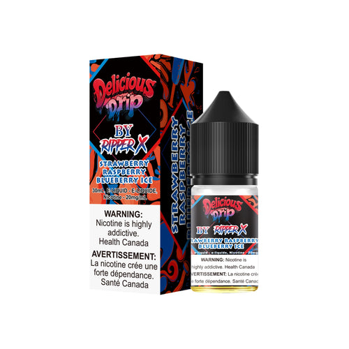 Delicious Drip Strawberry Raspberry Blueberry Ice