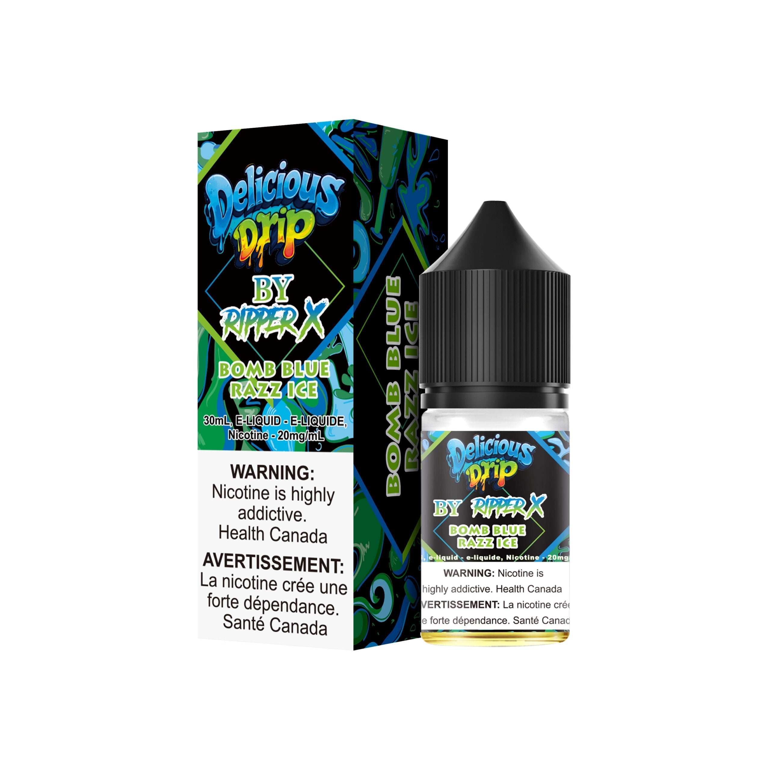 Delicious Drip Bomb Blue Razz Ice