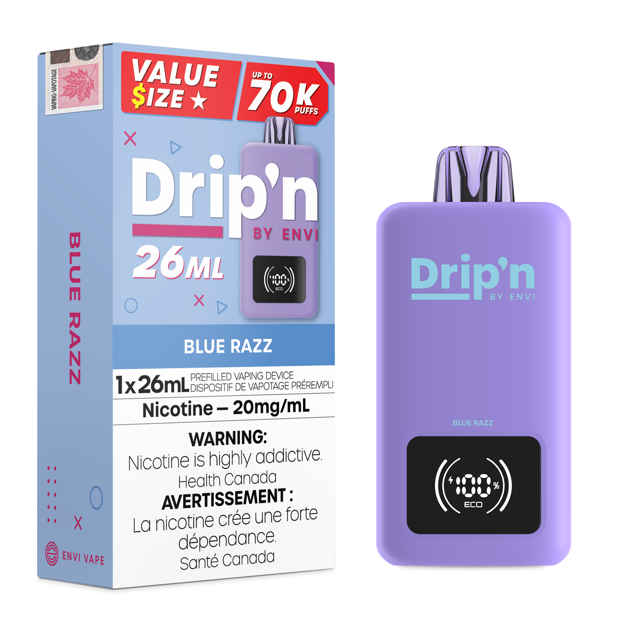 Drip'n 26ml 20mg 70k Blue Razz