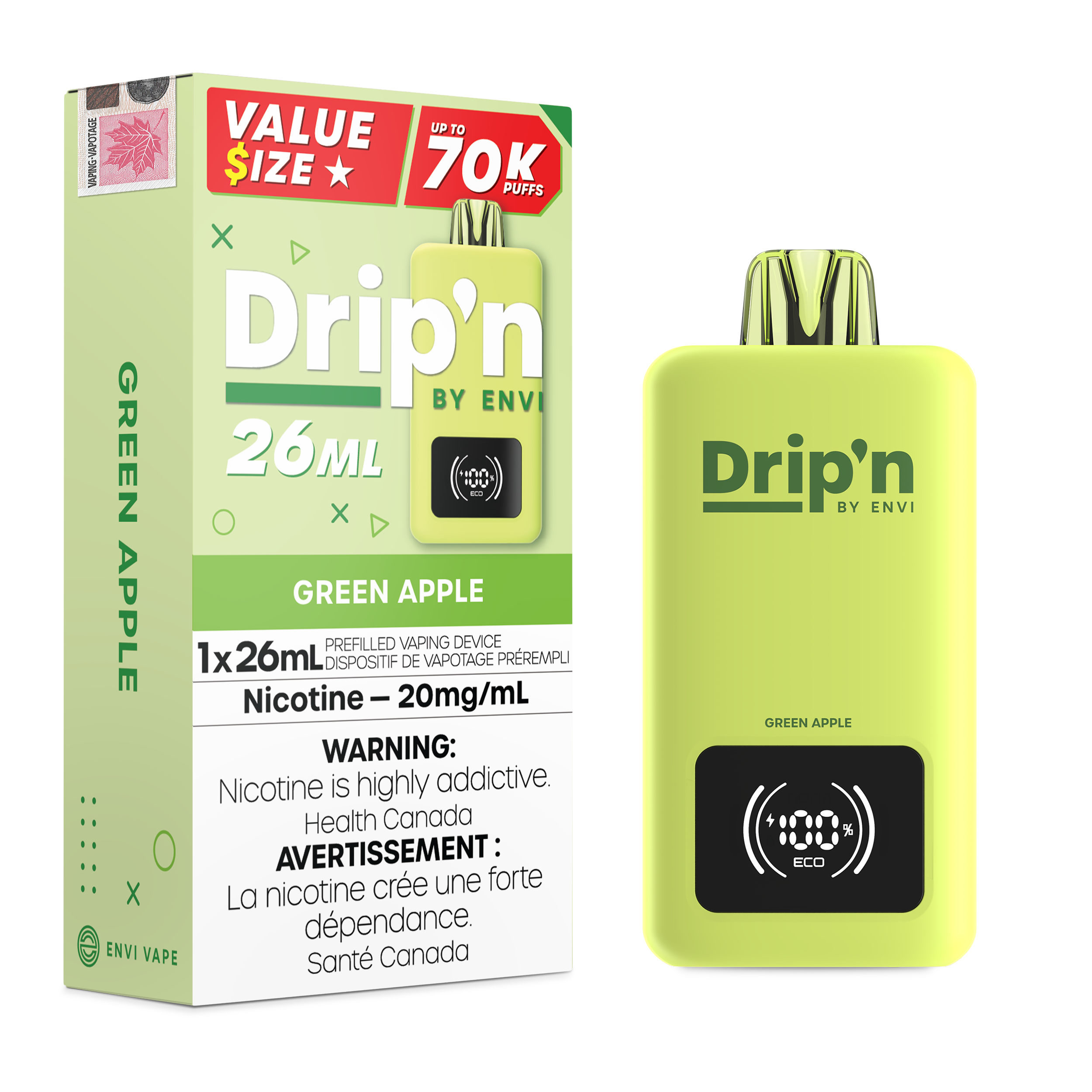 Drip'n 26ml 20mg 70k Green Apple