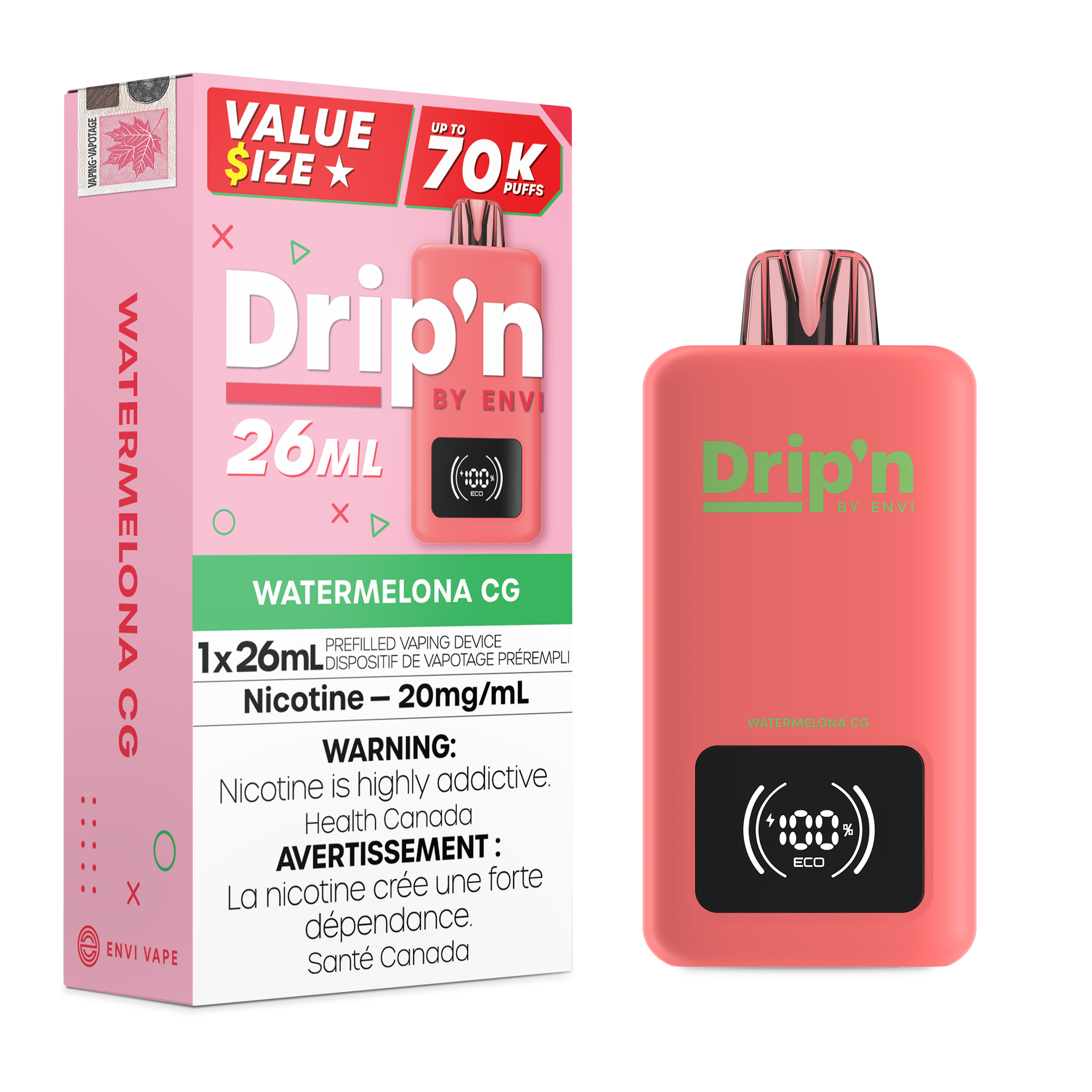 Drip'n 26ml 20mg 70k Watermelon CG