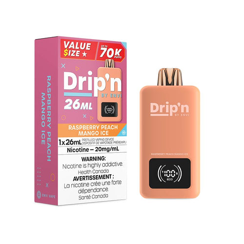 Drip'n 26ml 20mg 70k Raspberry Peach Mango Ice
