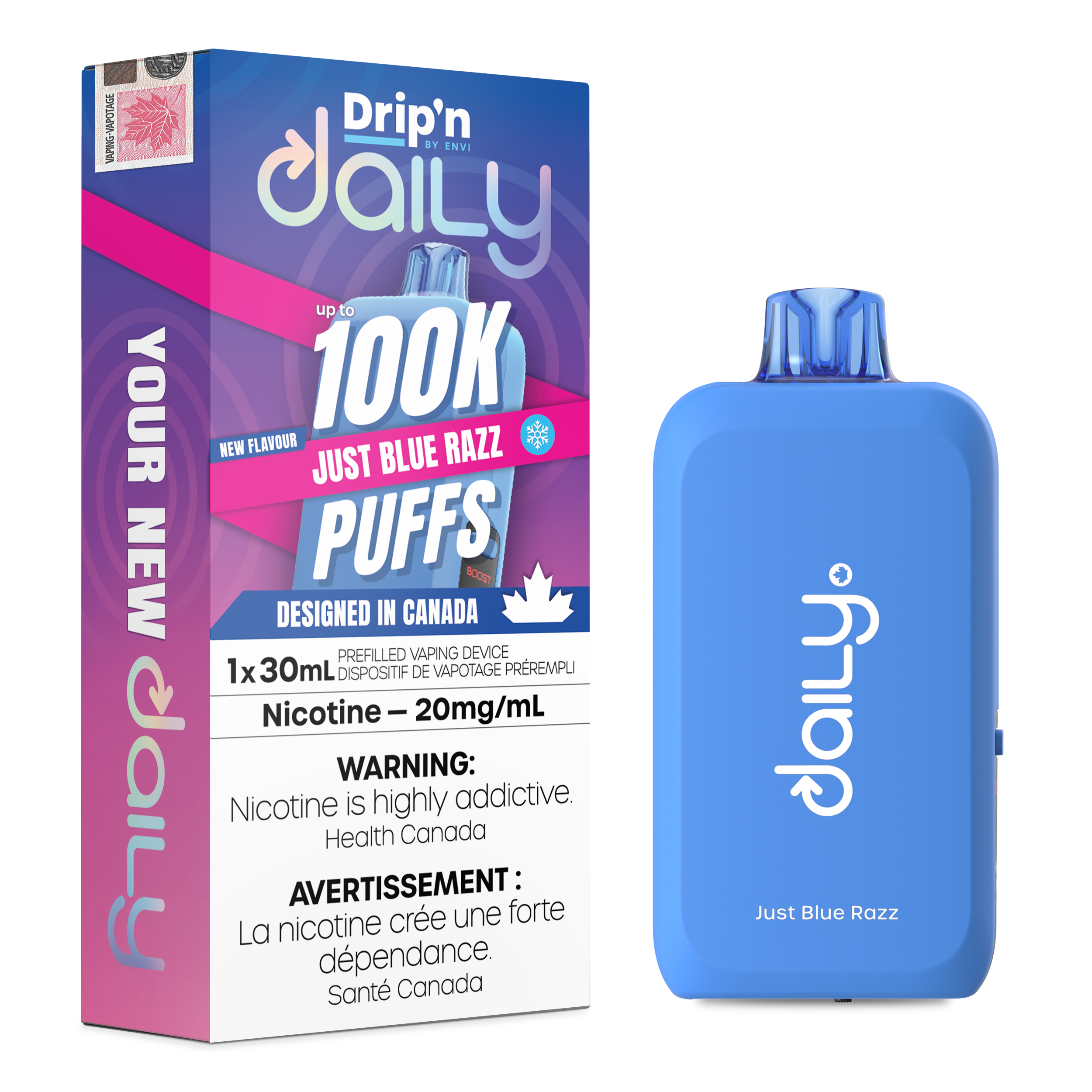 Drip'n Daily 100k Just Blue Razz