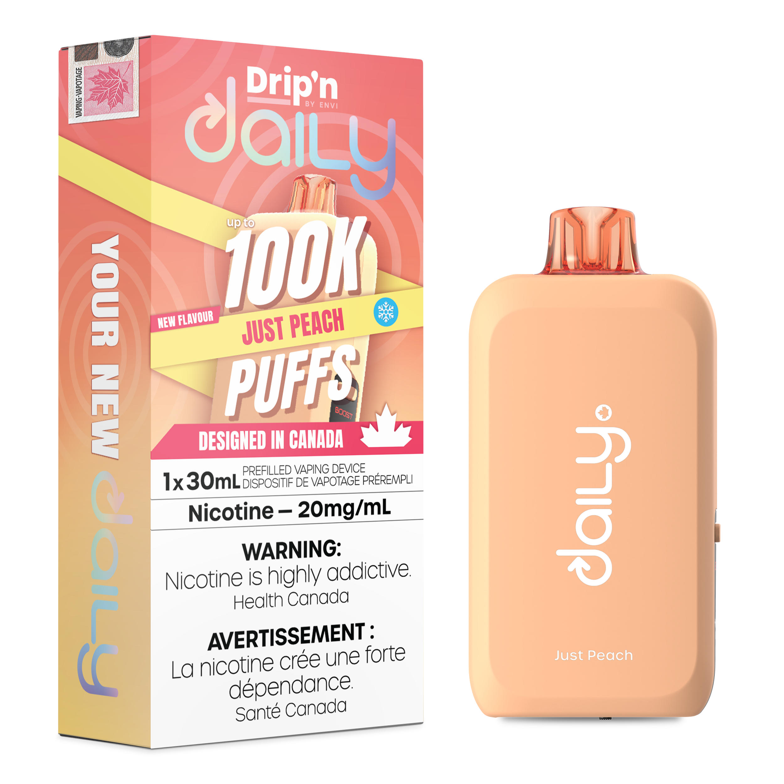 Drip'n Daily 100k Just Peach