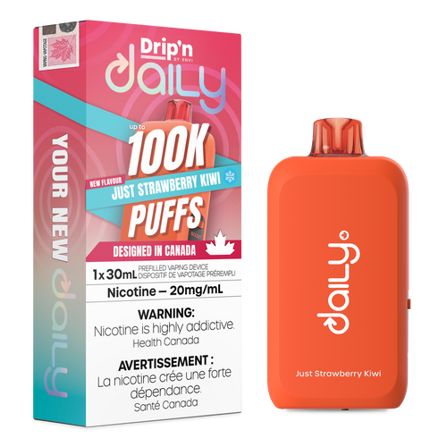 Drip'n Daily 100k Just Strawberry Kiwi