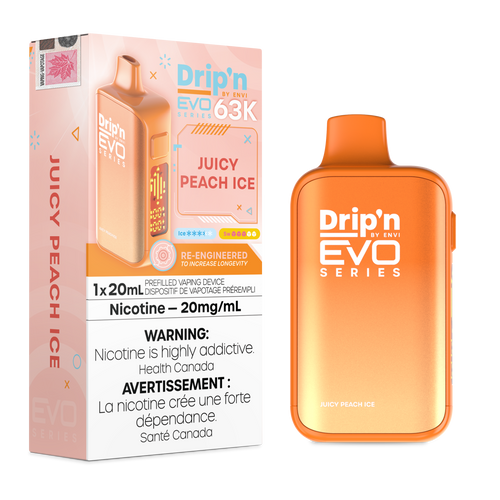 Drip'n Evo 63k Puffs Juicy Peach Ice