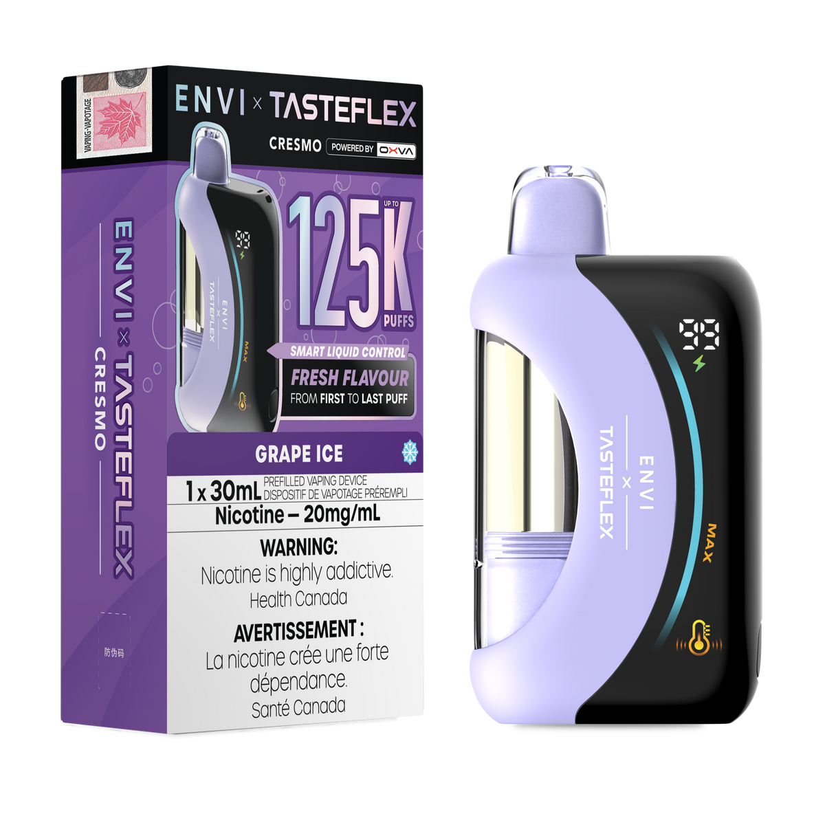 Envi x Tasteflex 125k Grape Ice