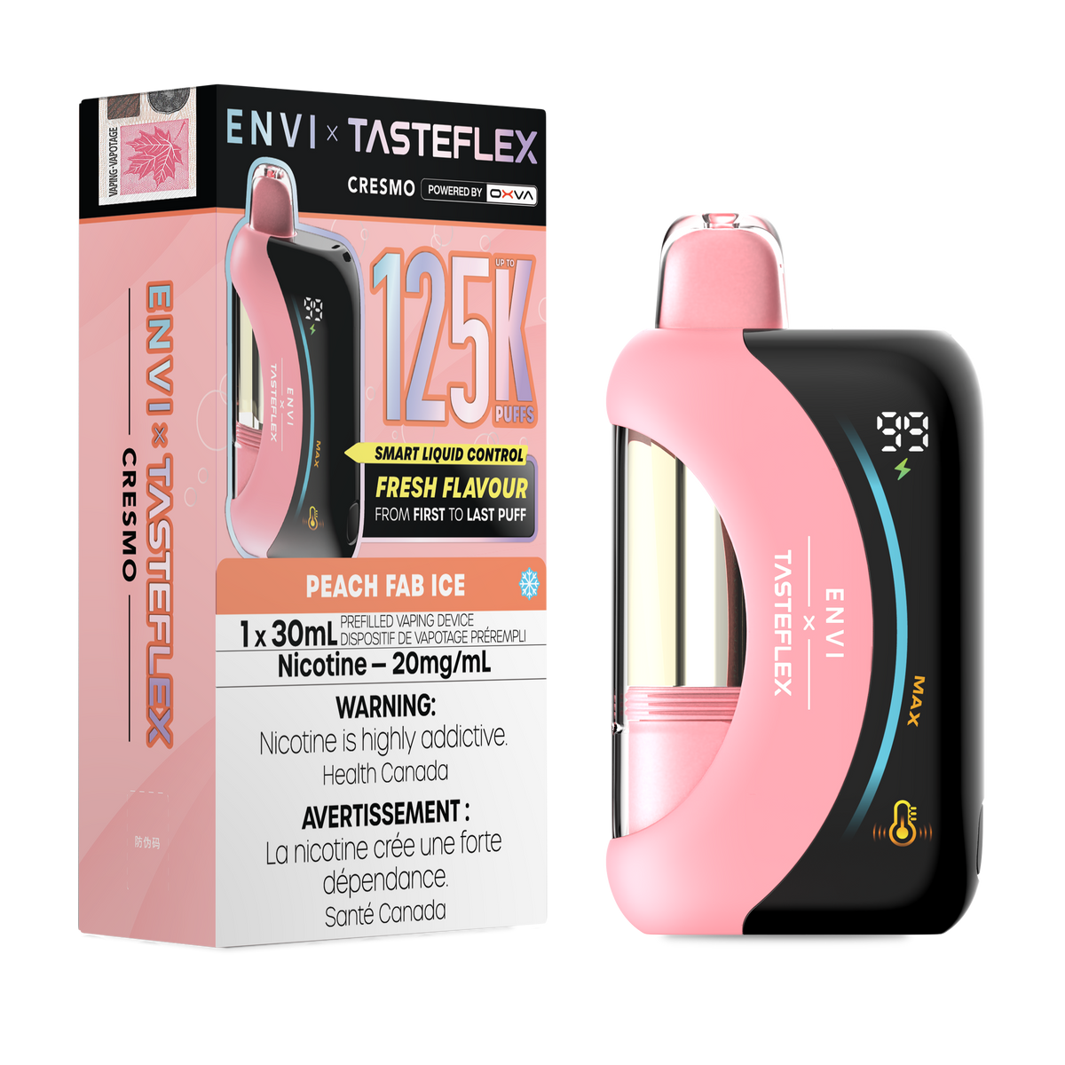 Envi x Tasteflex 125k Peach Fab Ice
