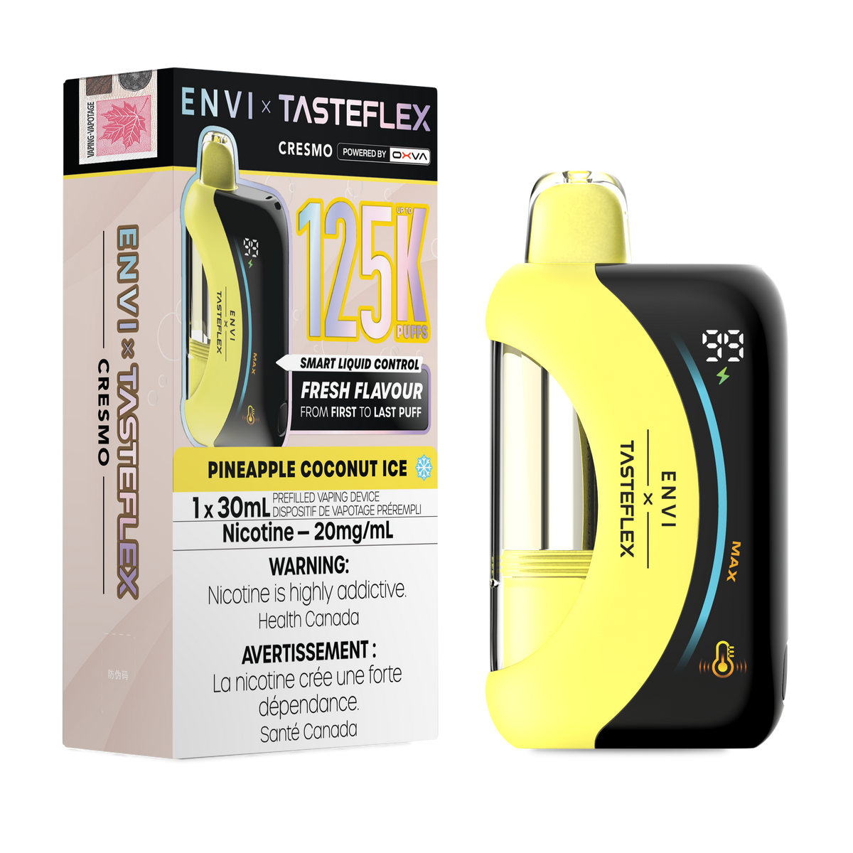 Envi x Tasteflex 125k Pineapple Coconut Ice