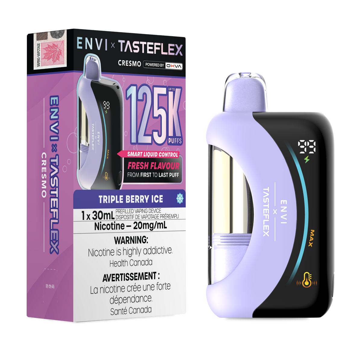 Envi x Tasteflex 125k Triple Berry Ice