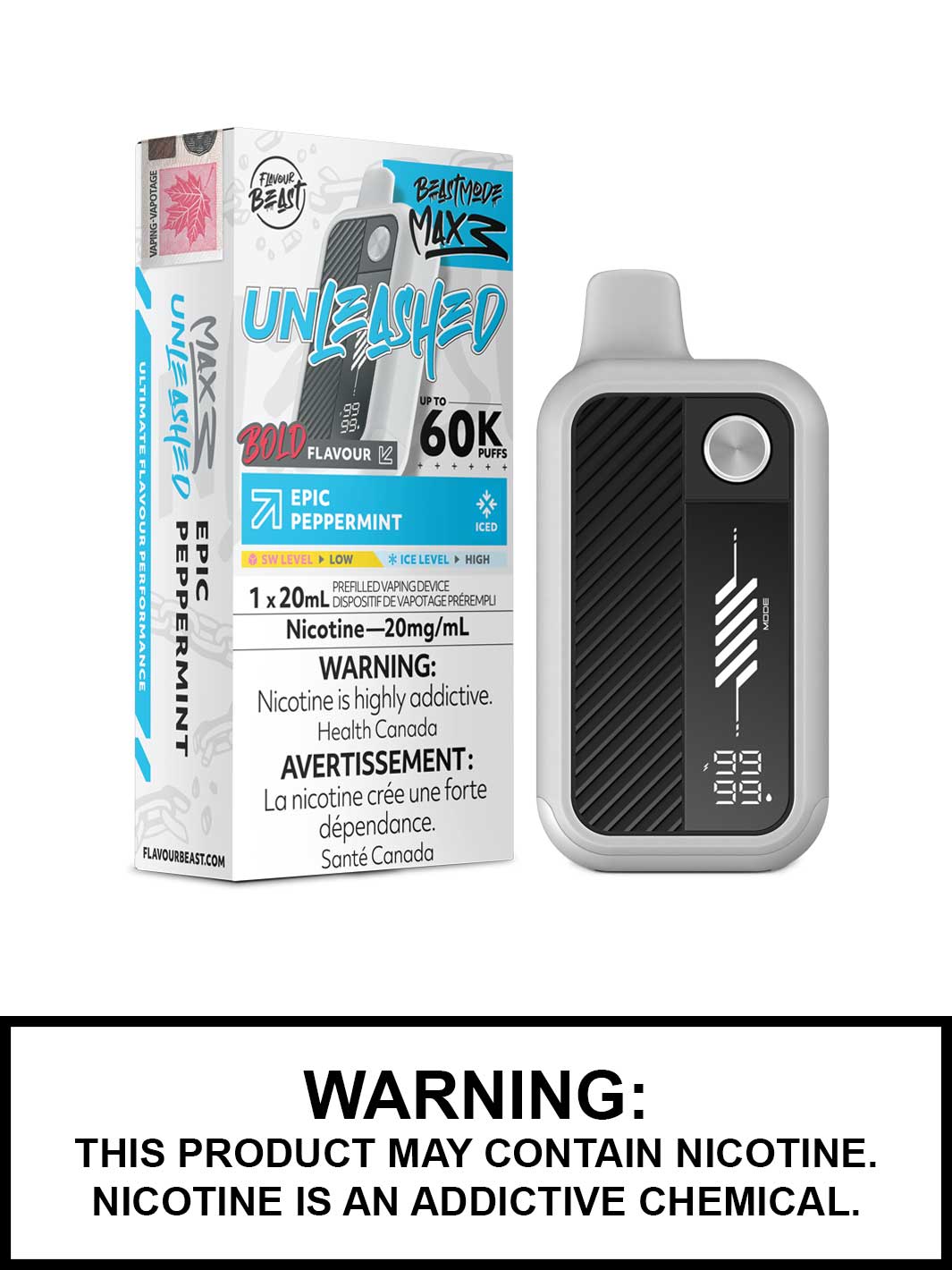 Flavour Beast Beast Mode Max 3 60k Epic Peppermint