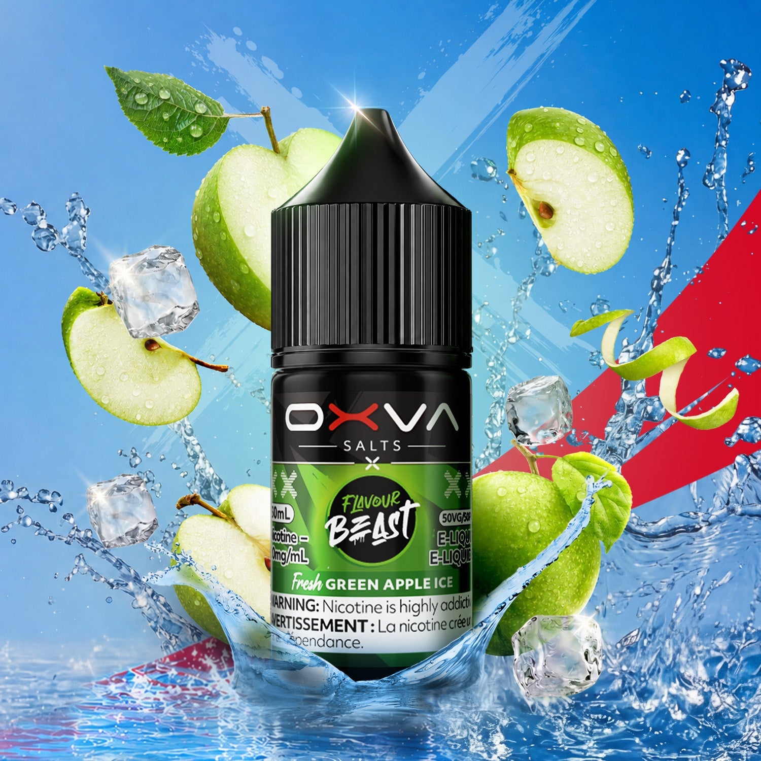 Flavour Beast Oxva 30ml Green Apple Ice