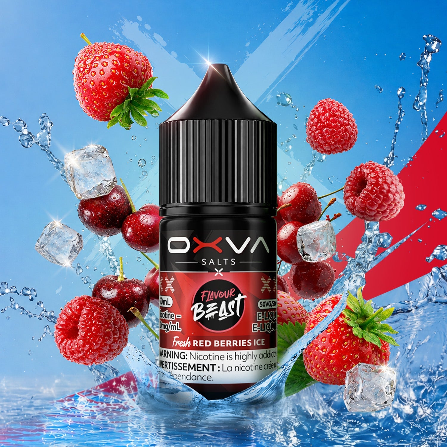 Flavour Beast Oxva 30ml Red Berries Ice