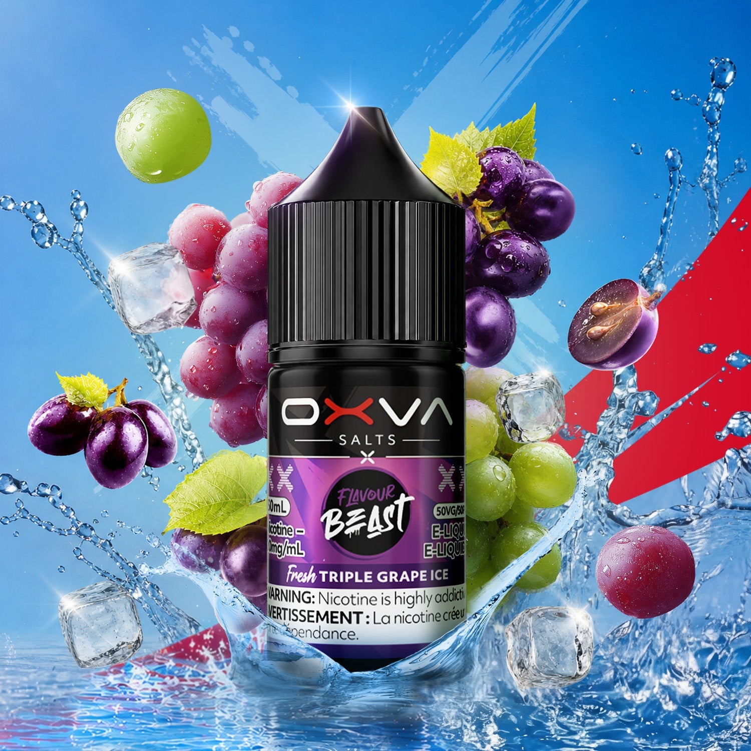 Flavour Beast Oxva 30ml Triple Grape Ice