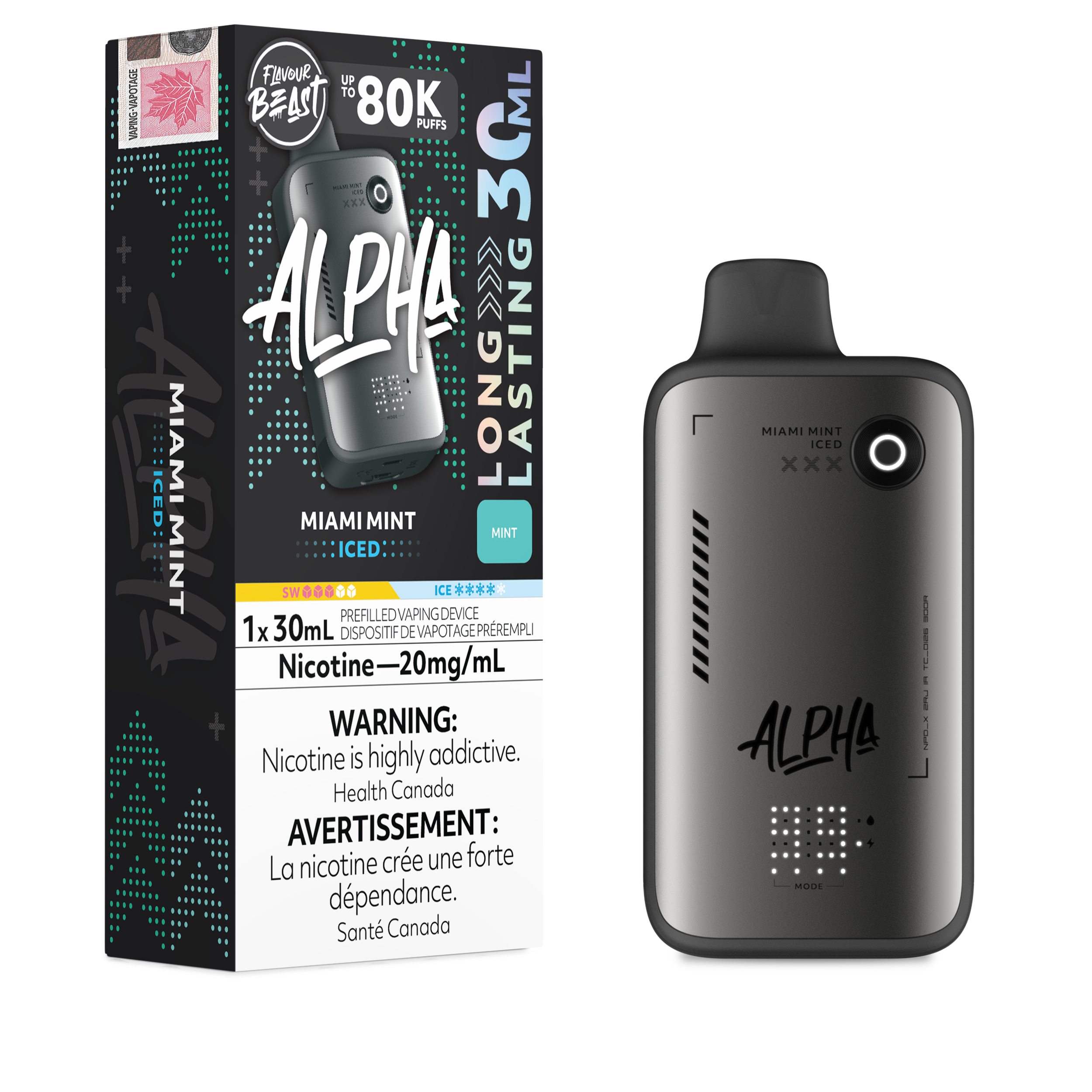 Flavour Beast Alpha 80k Miami Mint Iced