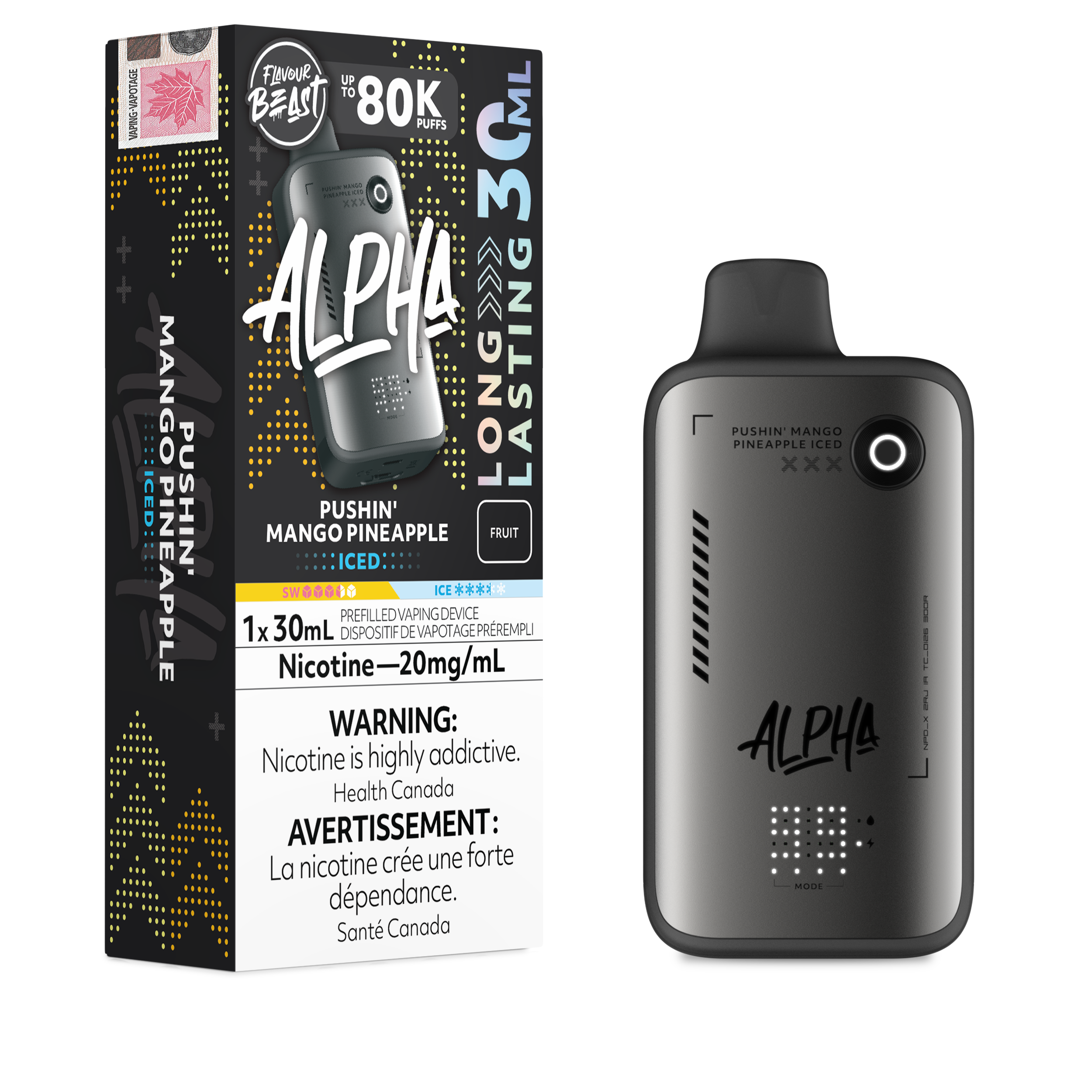 Flavour Beast 80k Pushin Mango Pineaple Iced