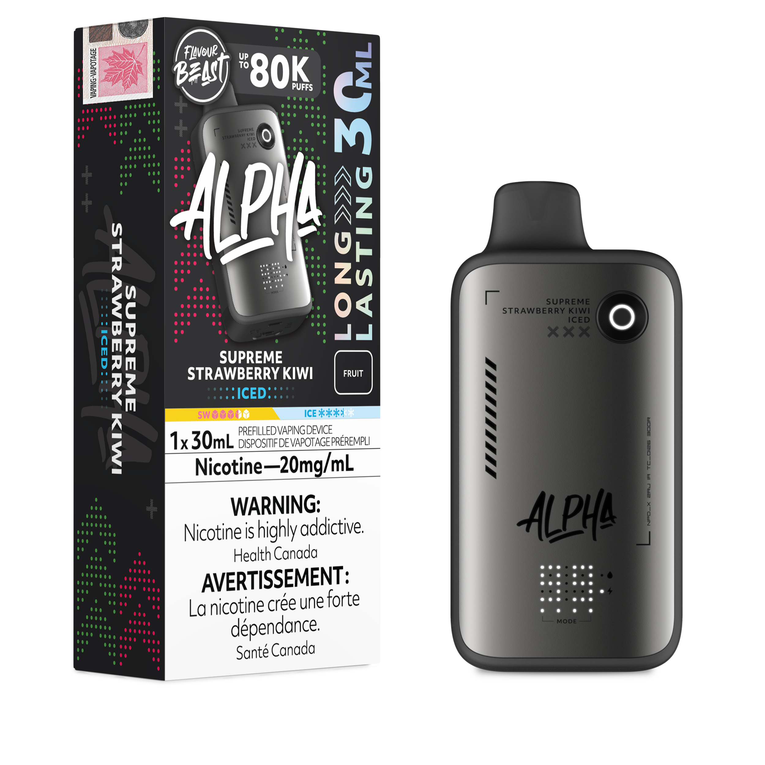 Flavour Beast 80k Alpha Supreme Strawberry Kiwi