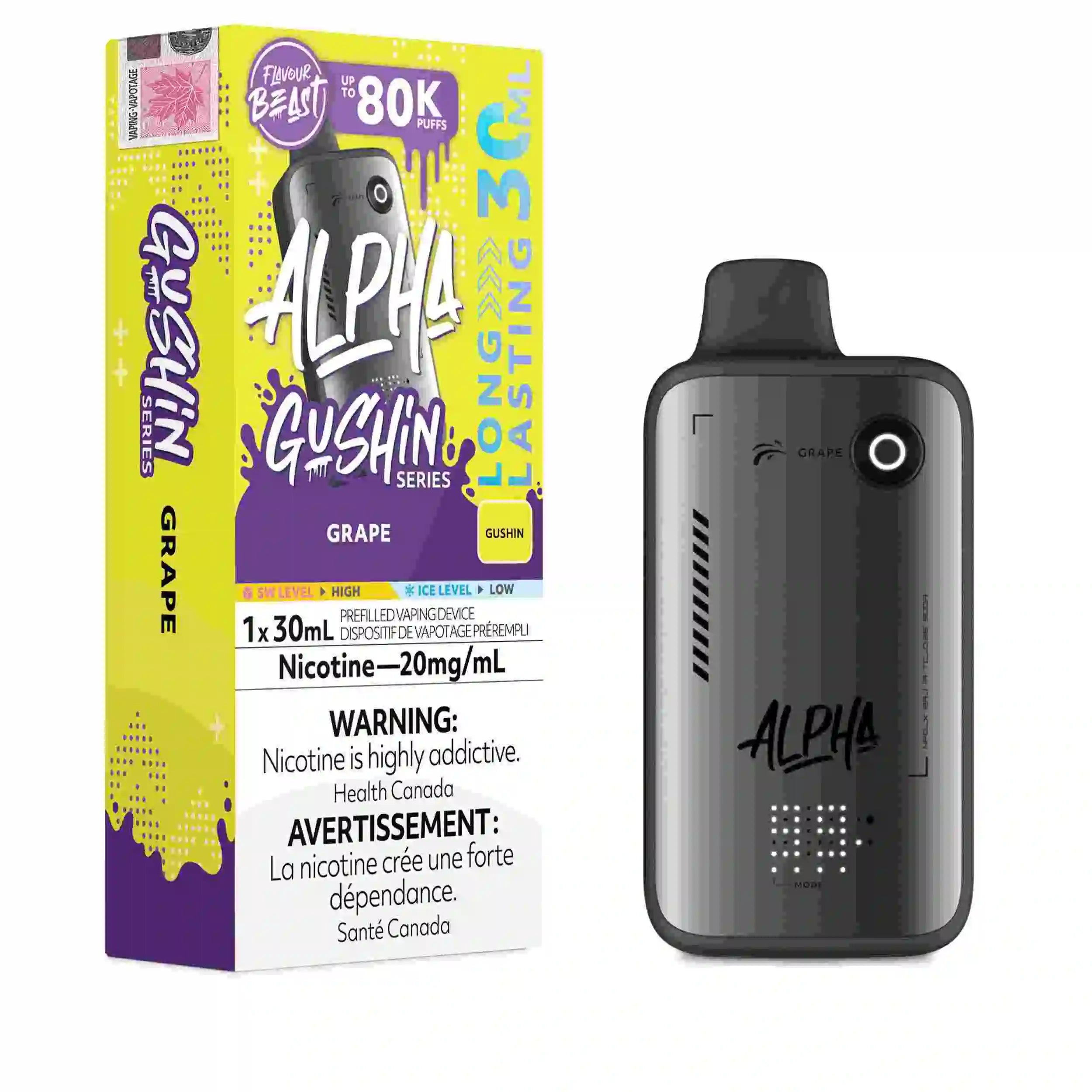 Flavour Beast Alpha Gushin Grape 80k