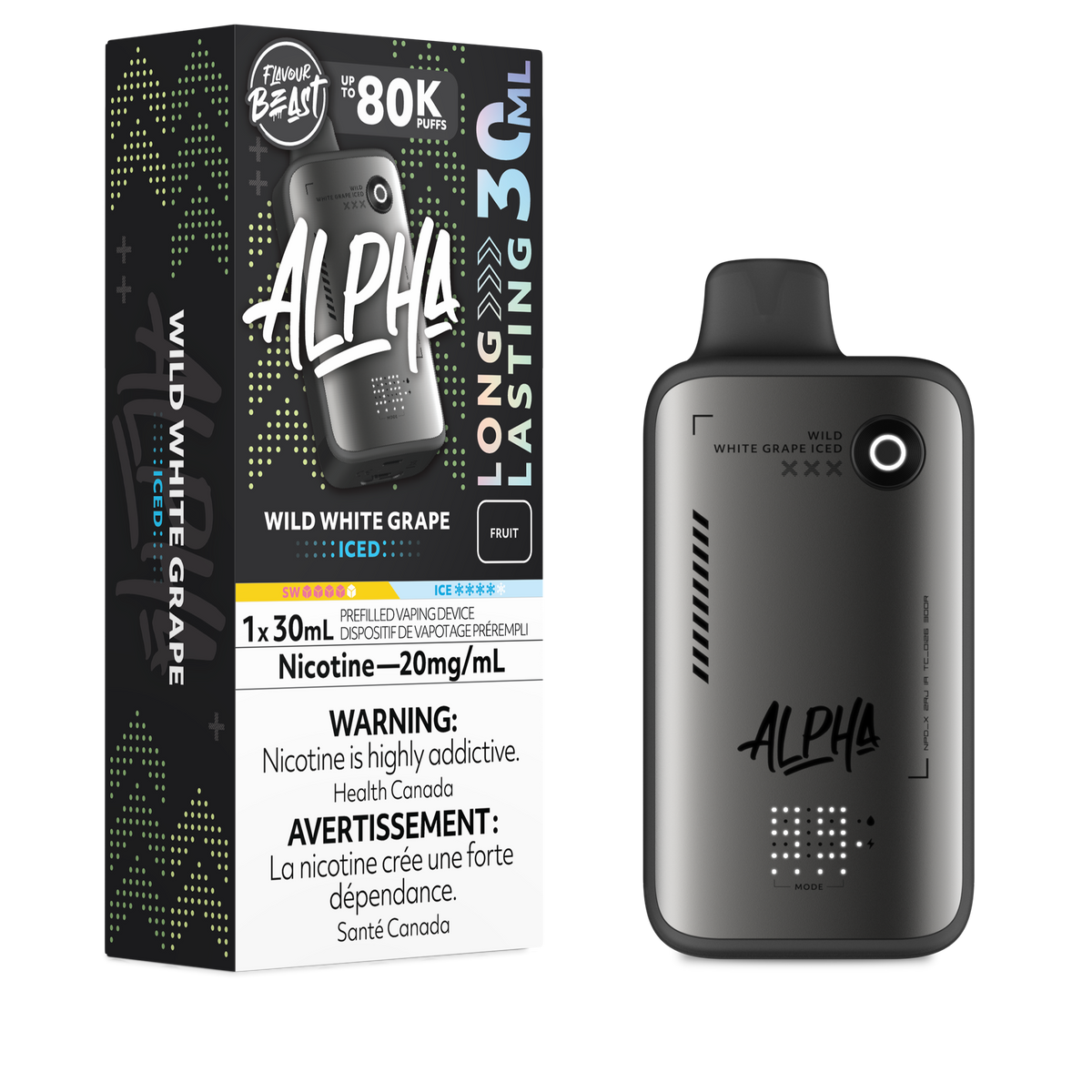 Flavour Beast Alpha 80k Wild White Grape