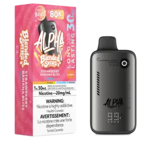 Flavour Beast Alpha Blended Series 80k Strawberry Banana Bliss Iced