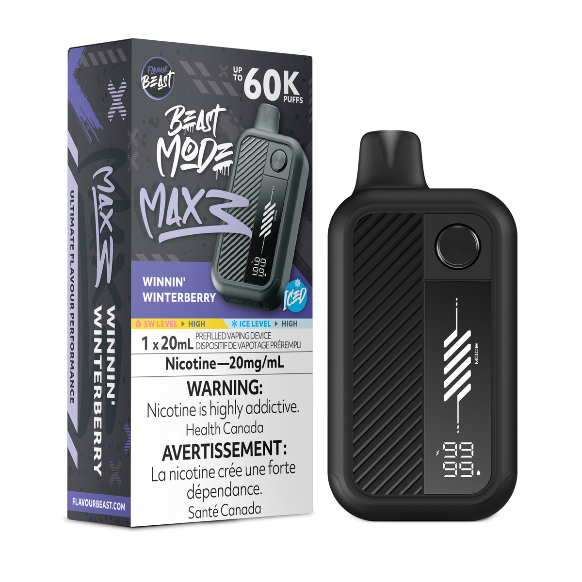 Flavour Beast Beast Mode Max 3 60k Winnin Winterberry