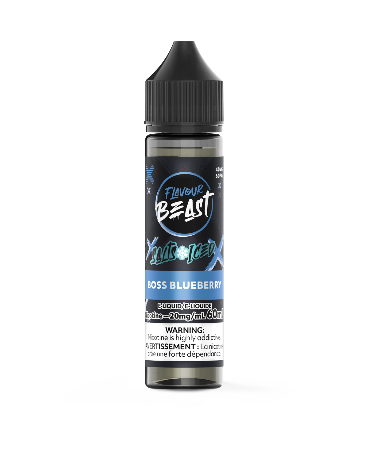 Flavour Beast E-juice 60ml 20mg Boss Blueberry