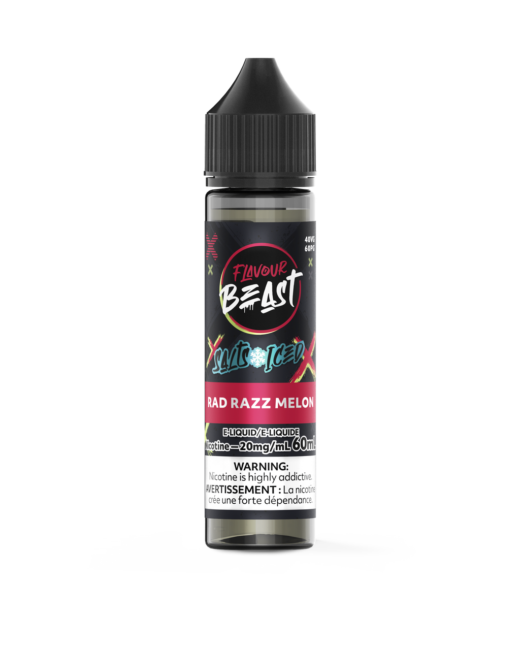 Flavour Beast E-juice 60ml 20mg Rad Razz Melon