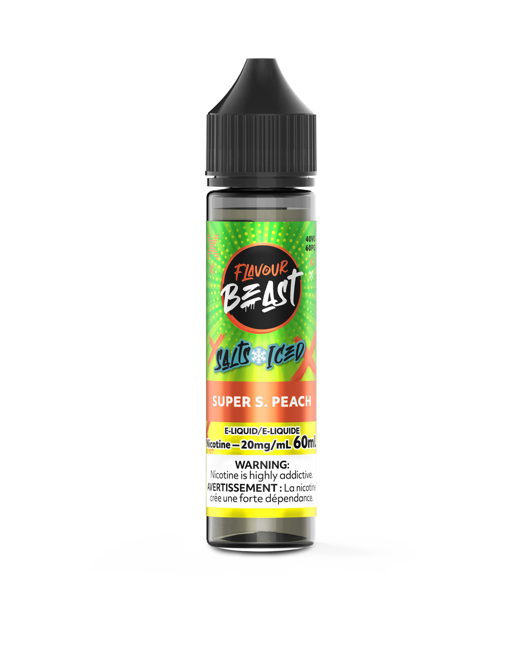 Flavour Beast E-juice 60ml 20mg Super Sour Peach