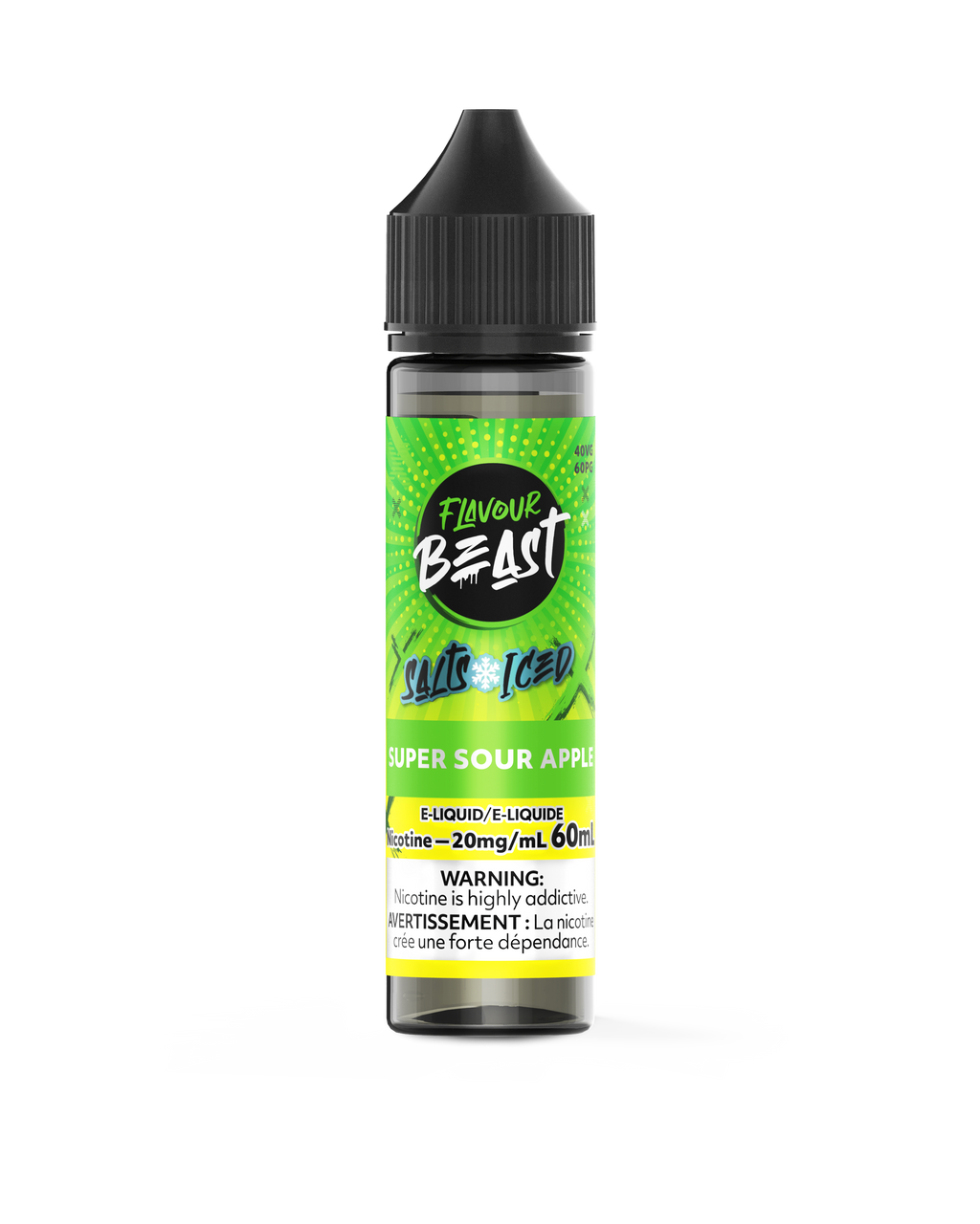 Flavour Beast E-juice 60ml 20mg Super Sour Apple