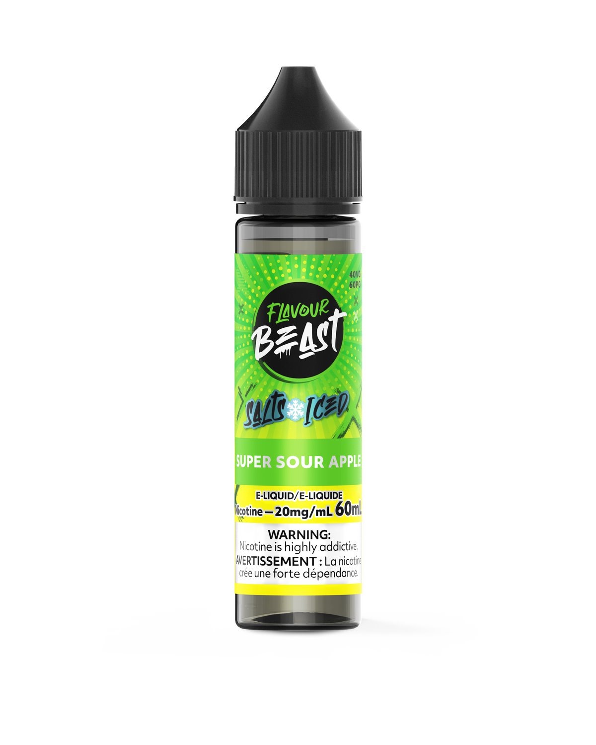 Flavour Beast E-juice 60ml 20mg Super Sour Apple