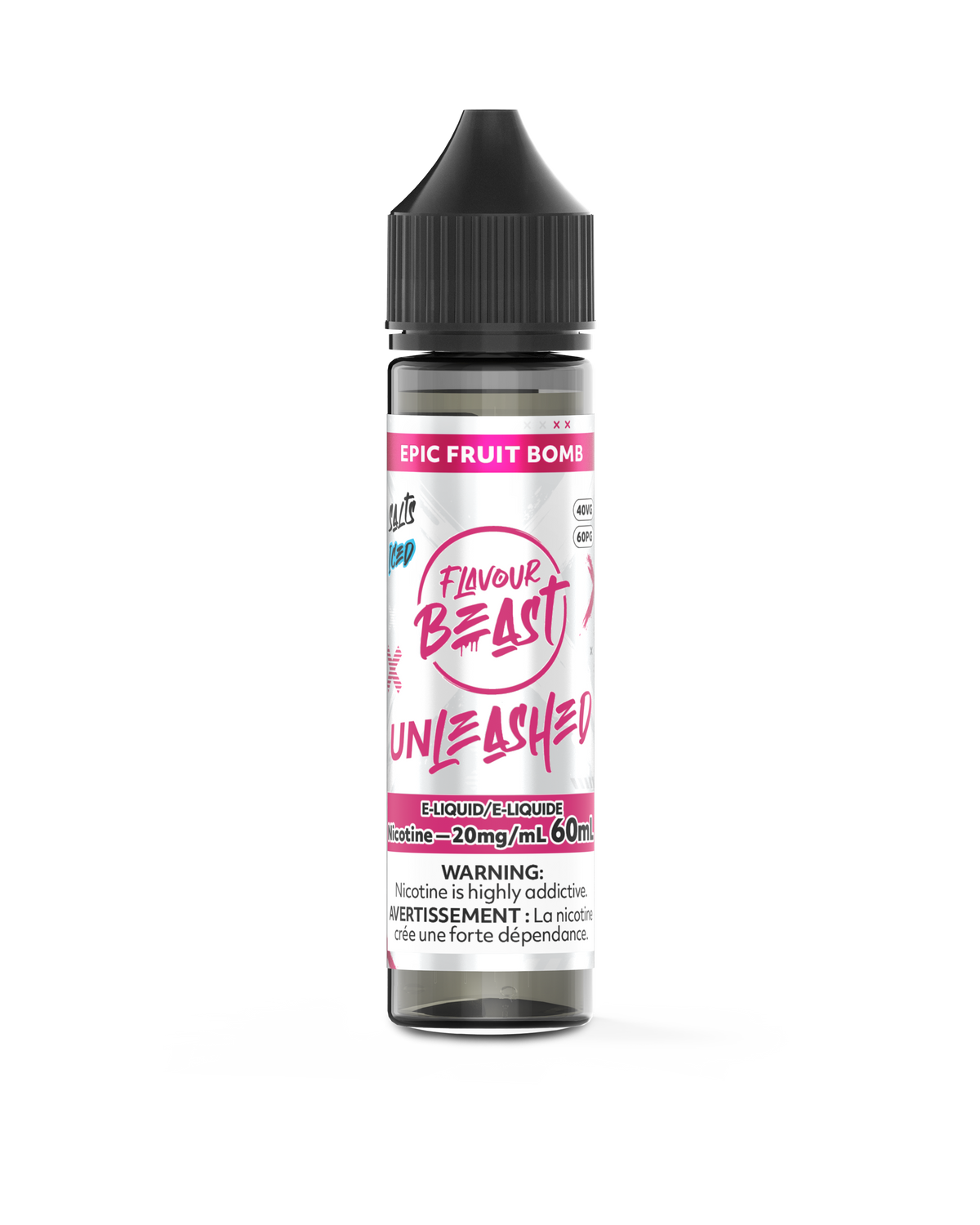 Flavour Beast E-juice 60ml Unleashed Epic Fruit Bomb 20mg