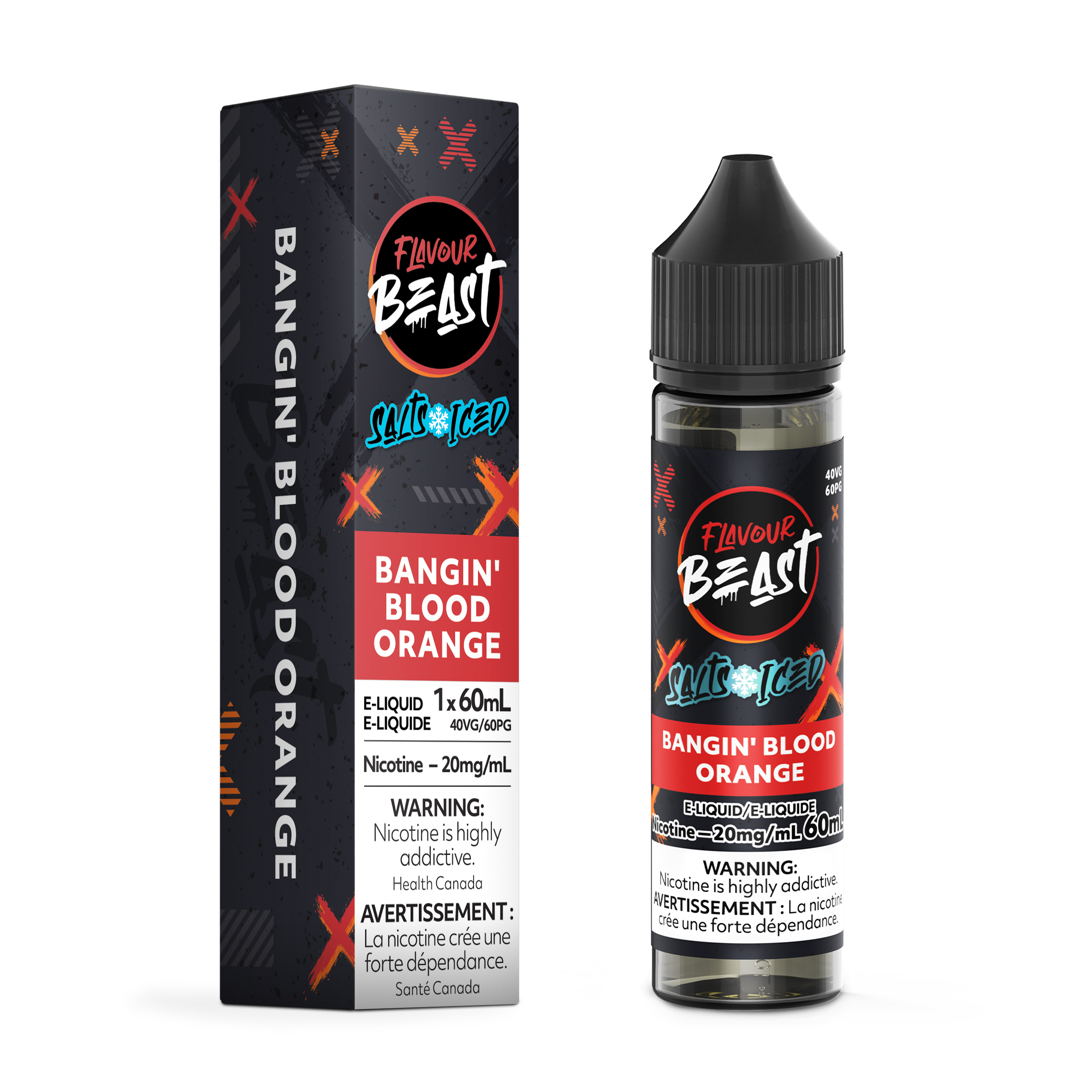 Flavour Beast E-juice  60ml 20mg  Bangin' Blood Orange