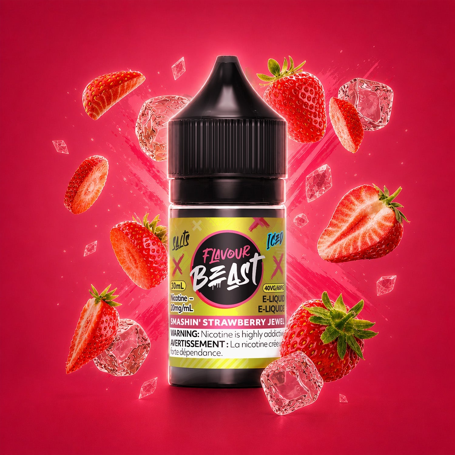 Flavour Beast E-juice 30ml 20mg Smashin Strawberry Jewel