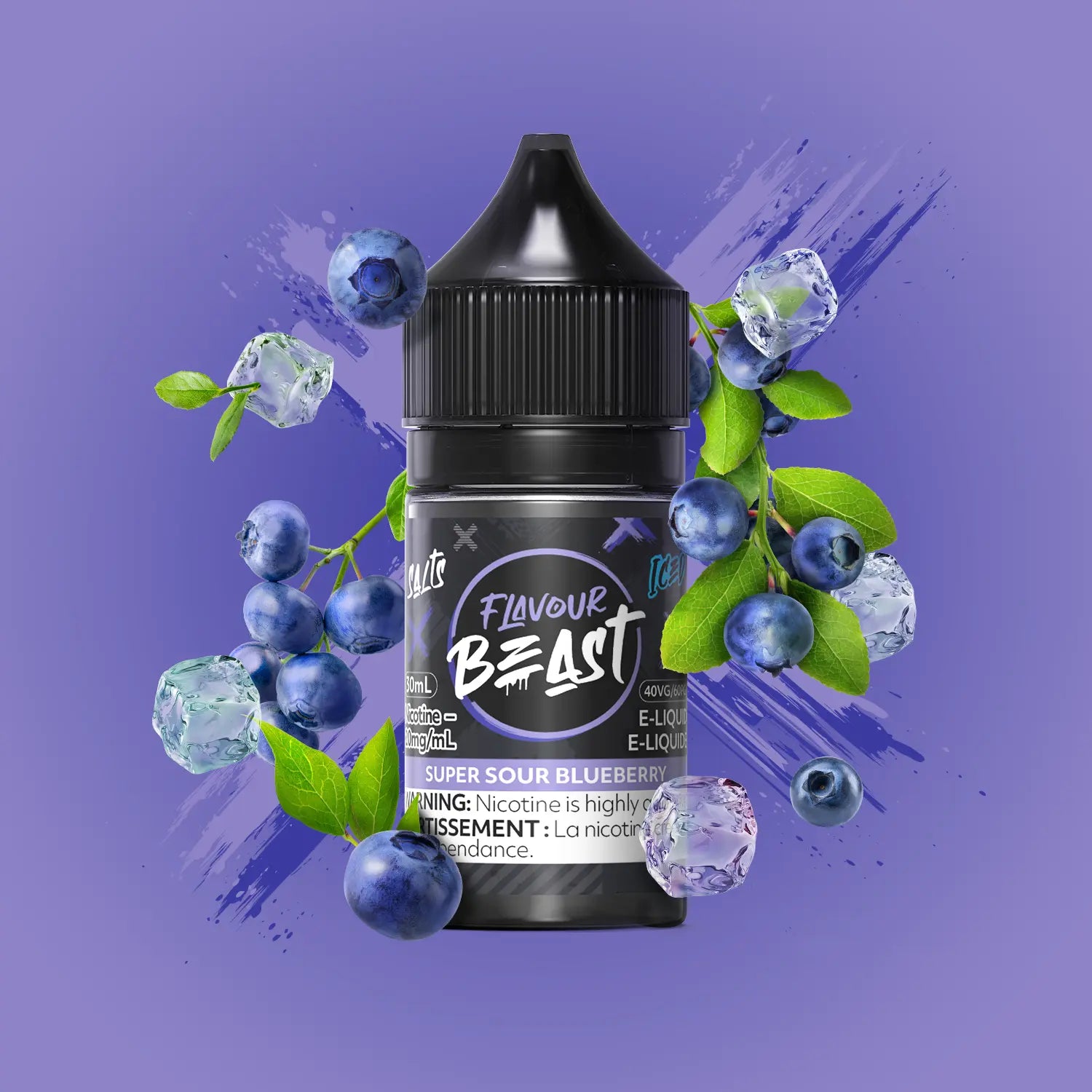 Flavour Beast E-juice 30ml 20mg Super Sour Blueberry