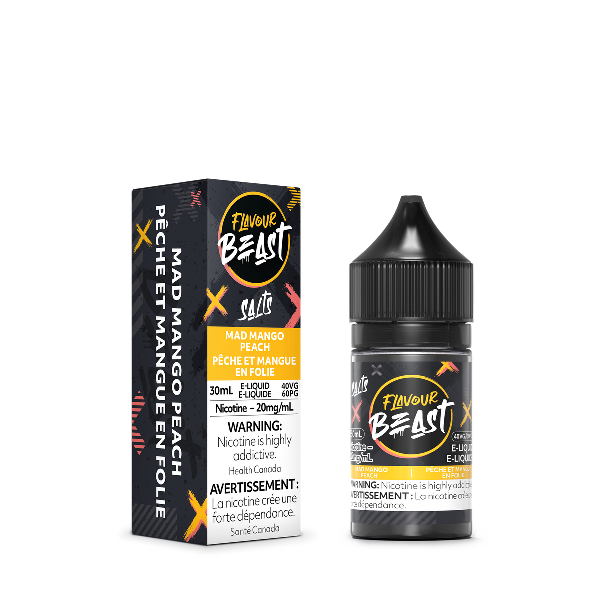 Flavour Beast E-juice 30ml 20mg Mad Mango Peach