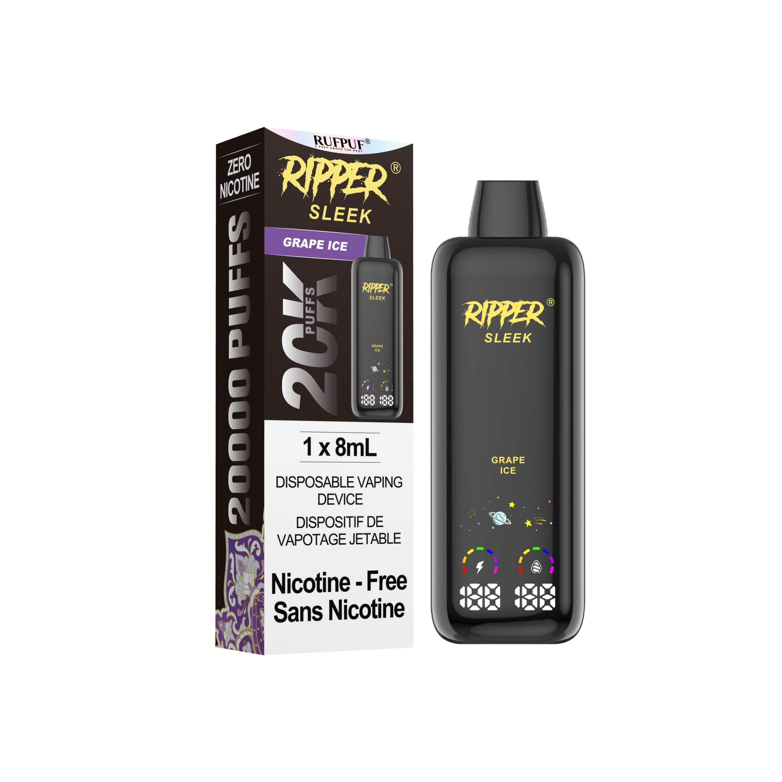 Ripperz Sleek Grape Ice Nicotine-Free