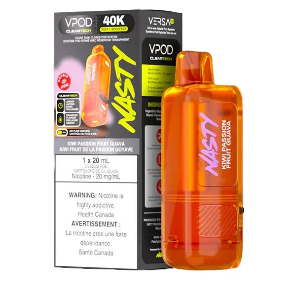 Versa X 20ml VPOD by Nasty Kiwi Passionfruit Guava