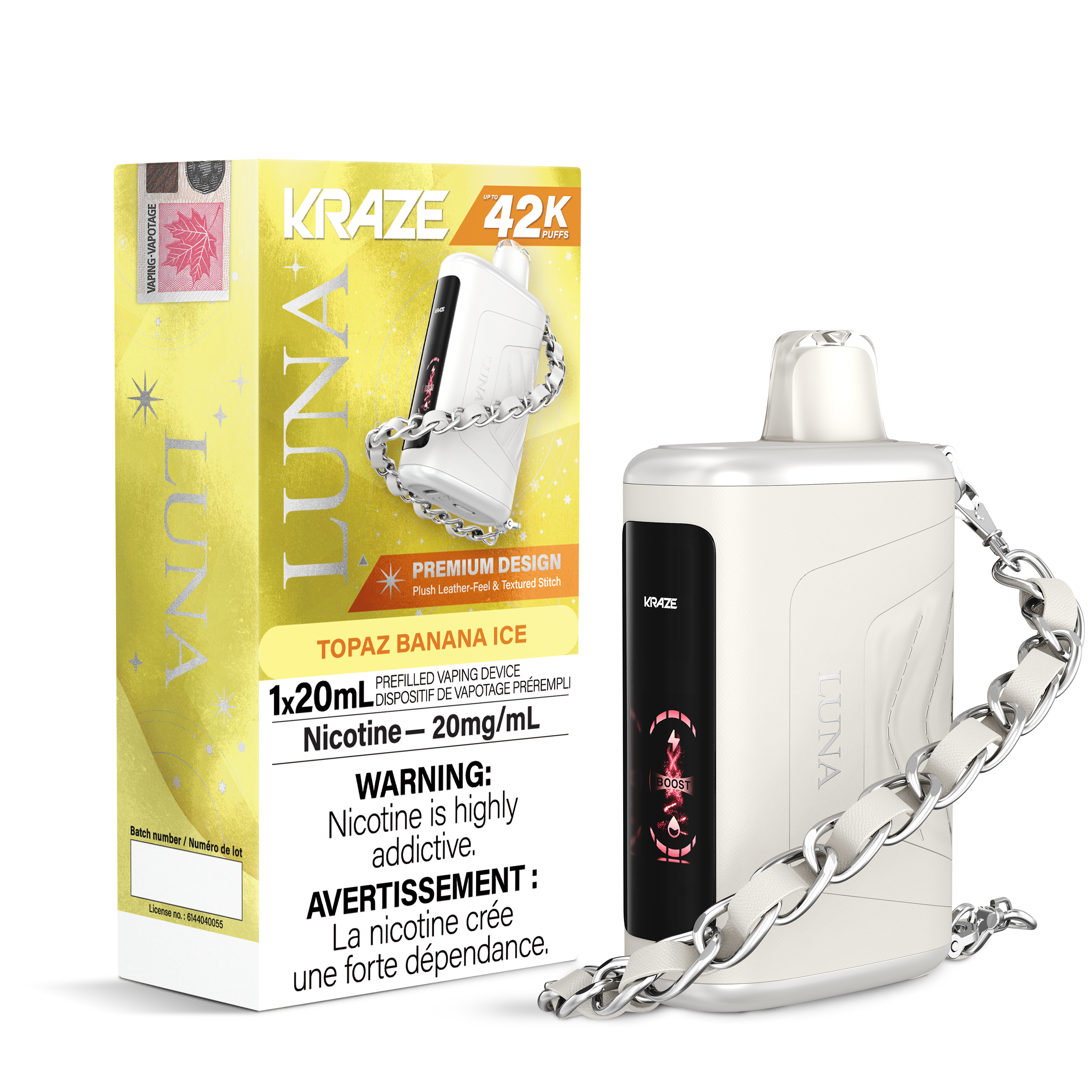 Kraze Luna Dispo 42k Topaz Banana Ice