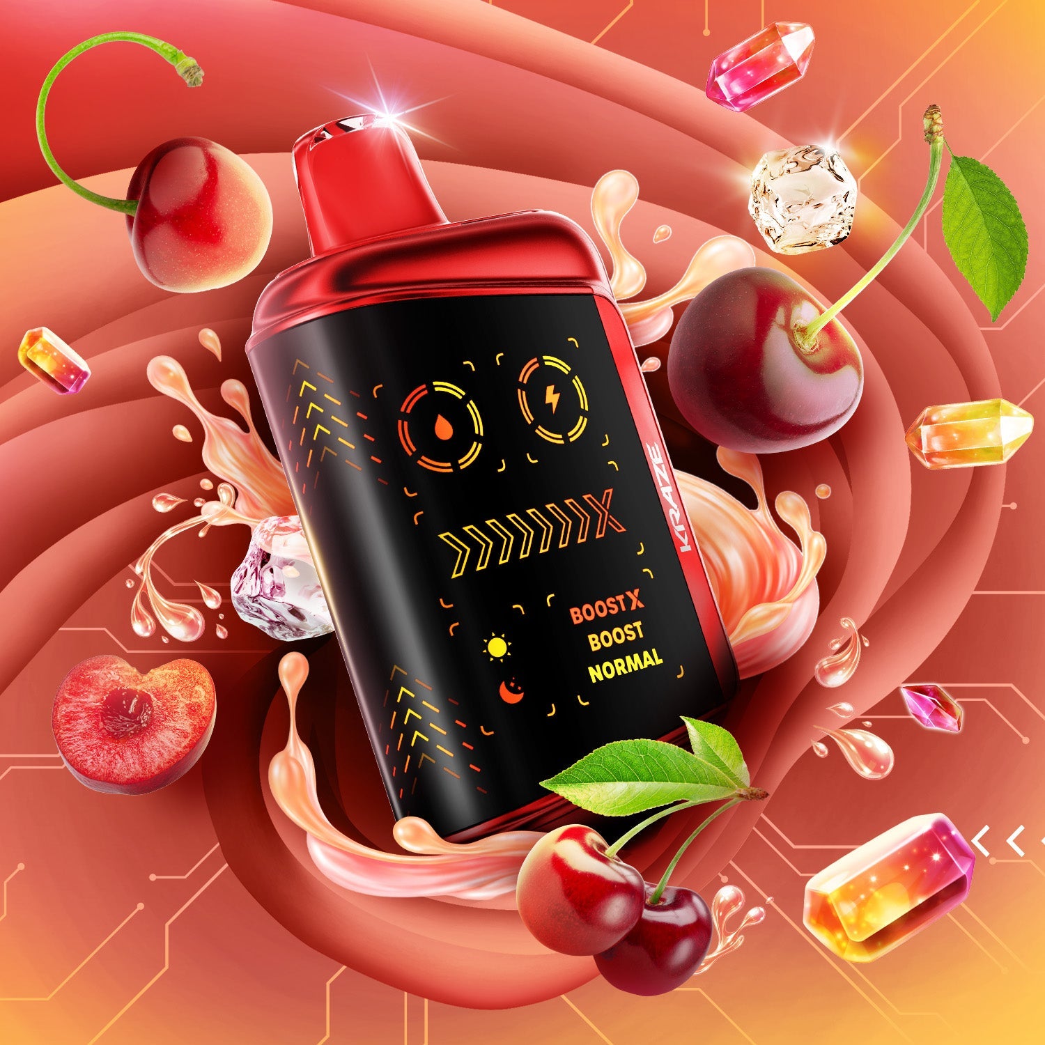 Kraze Mega X 48k Cherry Blast G Ice