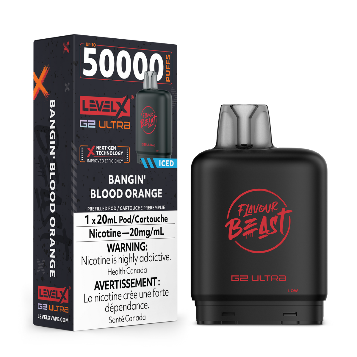 Flavour Beast Level X 50k Bangin' Blood Orange