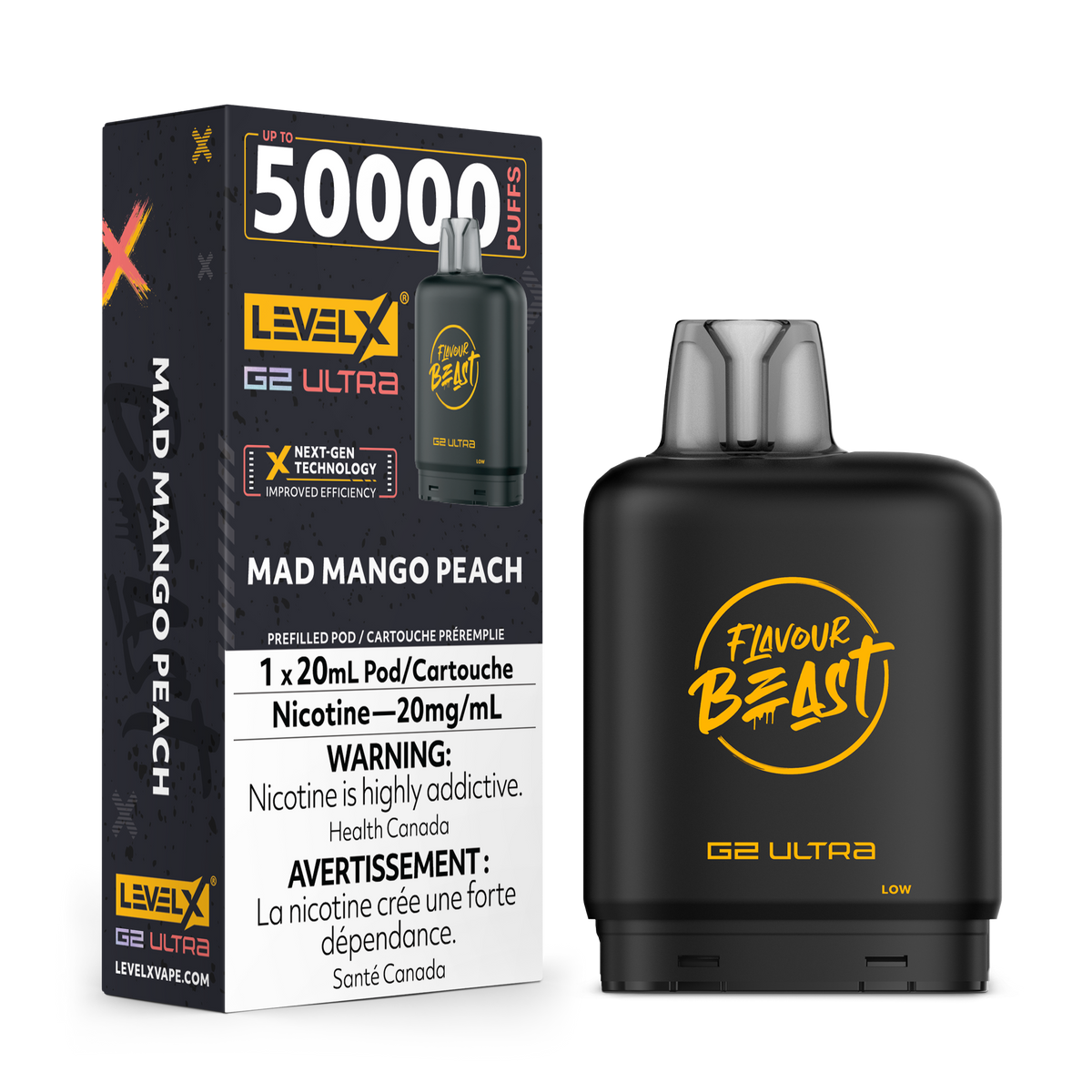 Flavour Beast Level X 50k Mad Mango Peach