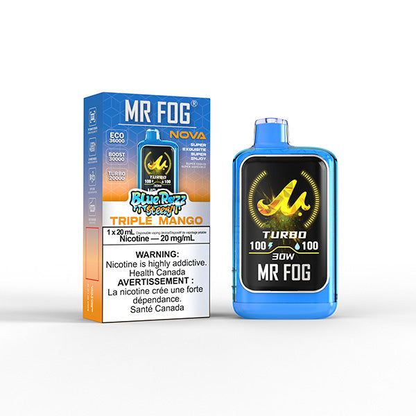 Mr Fog Blue Razz Steezy Triple Mango