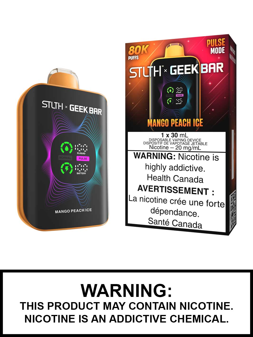 Stlth Geek Bar Mango Peach Ice 80k
