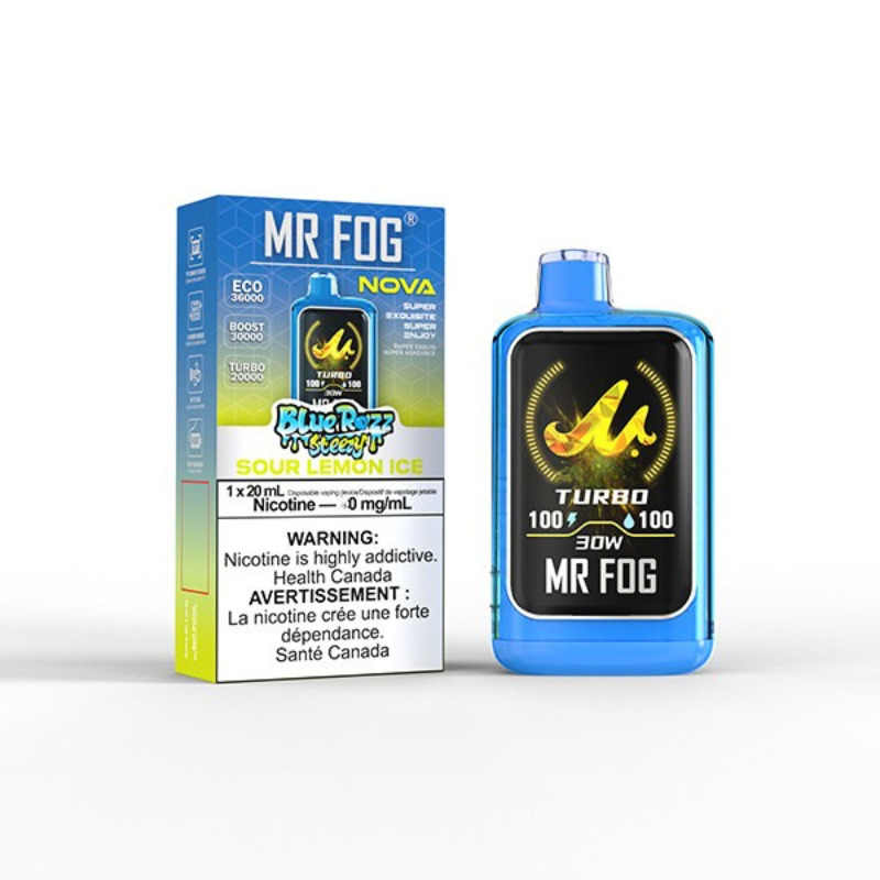 Mr Fog Nova Blue Razz Steezy Sour Lemon Ice
