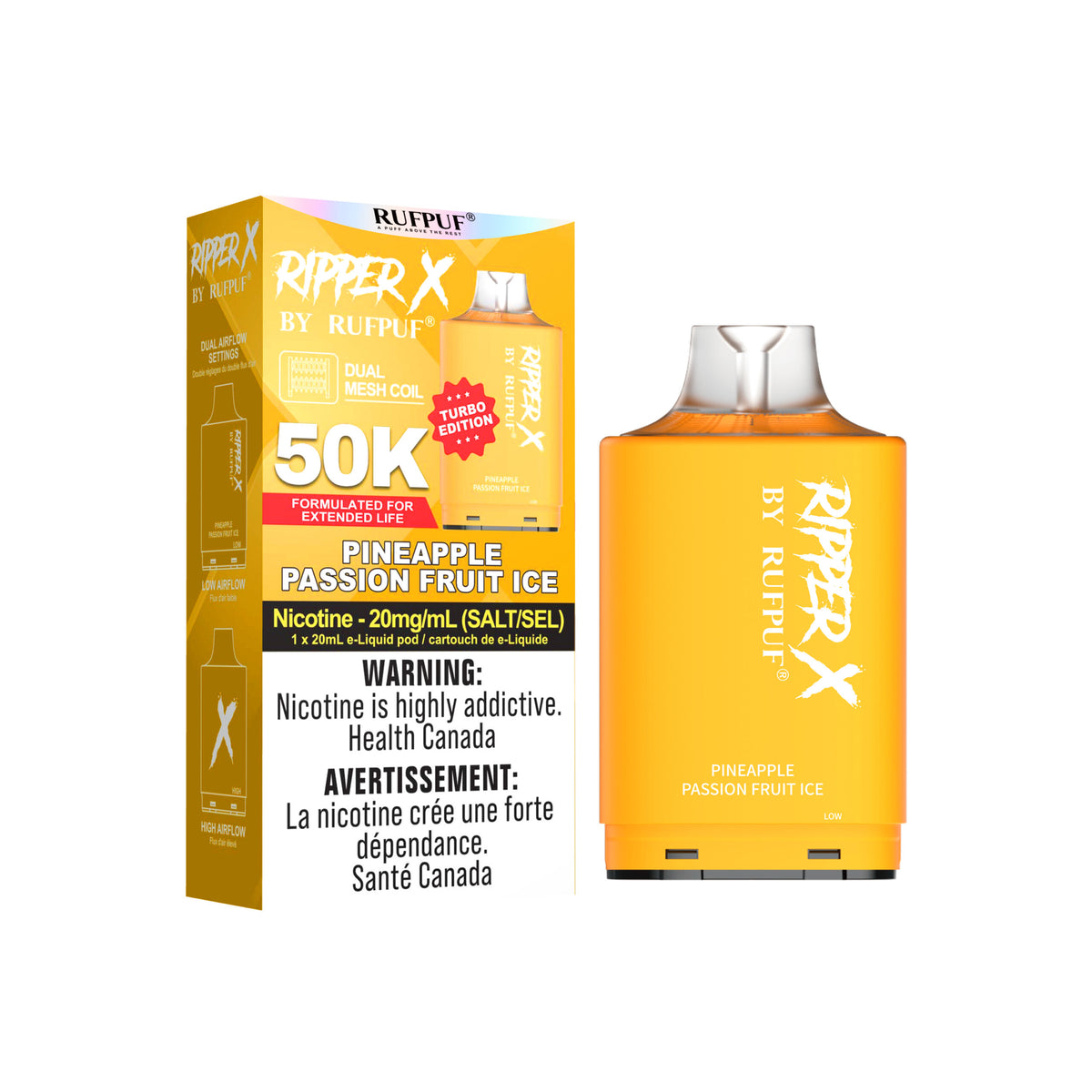 Ripper X Pineapple Passion Fruit Ice 50k