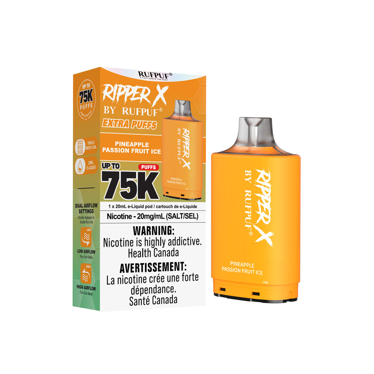 Ripper X Pineapple Passion Fruit Ice 75k