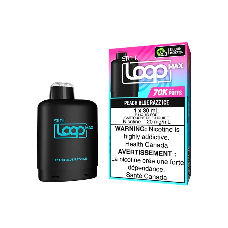 Stlth Loop Max Peach Blue Razz Ice 70k